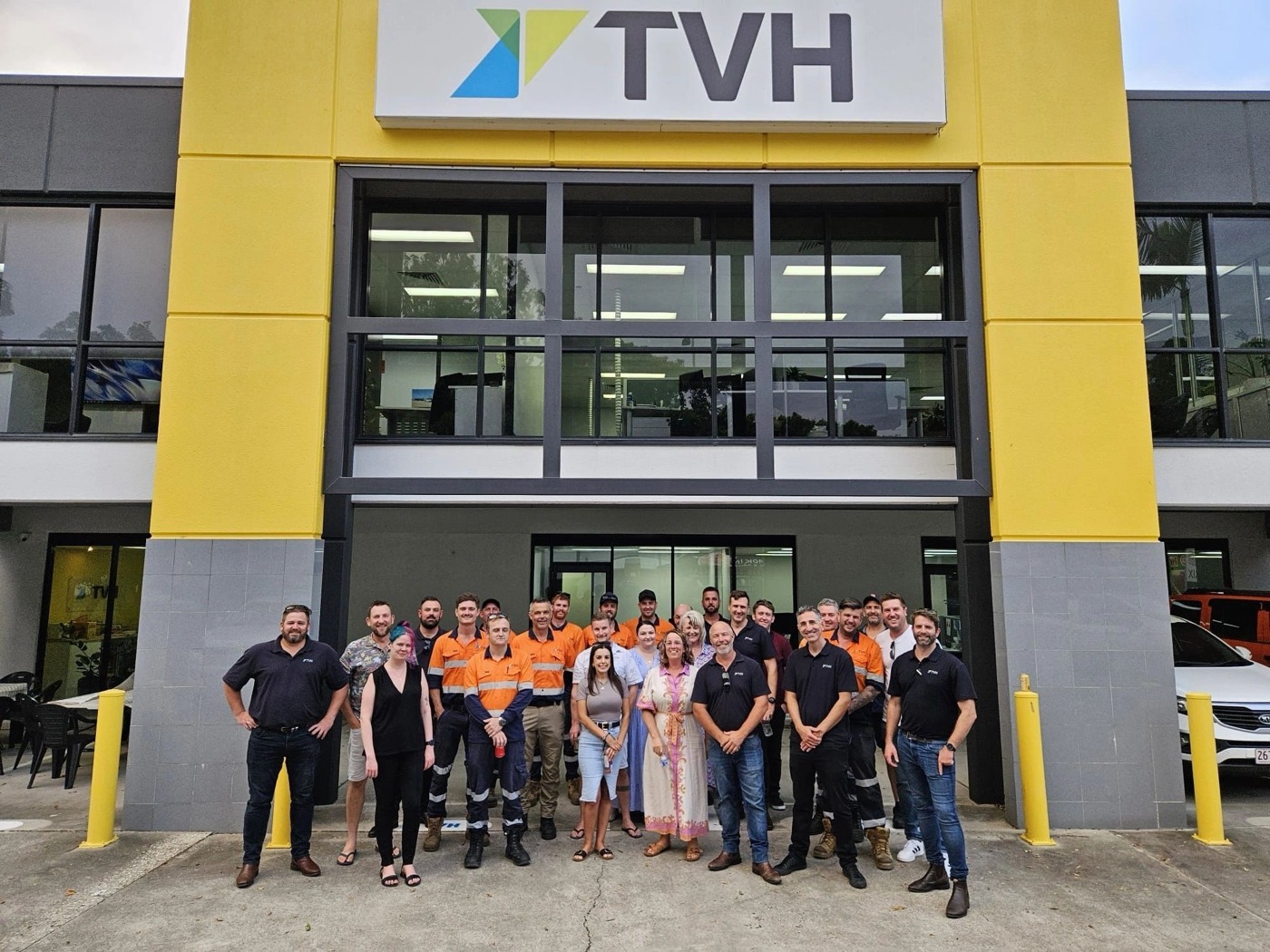 The TVH Queensland team outside their office
